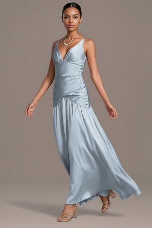 Appliqued Tulle A-Line Tank Dress | David's Bridal